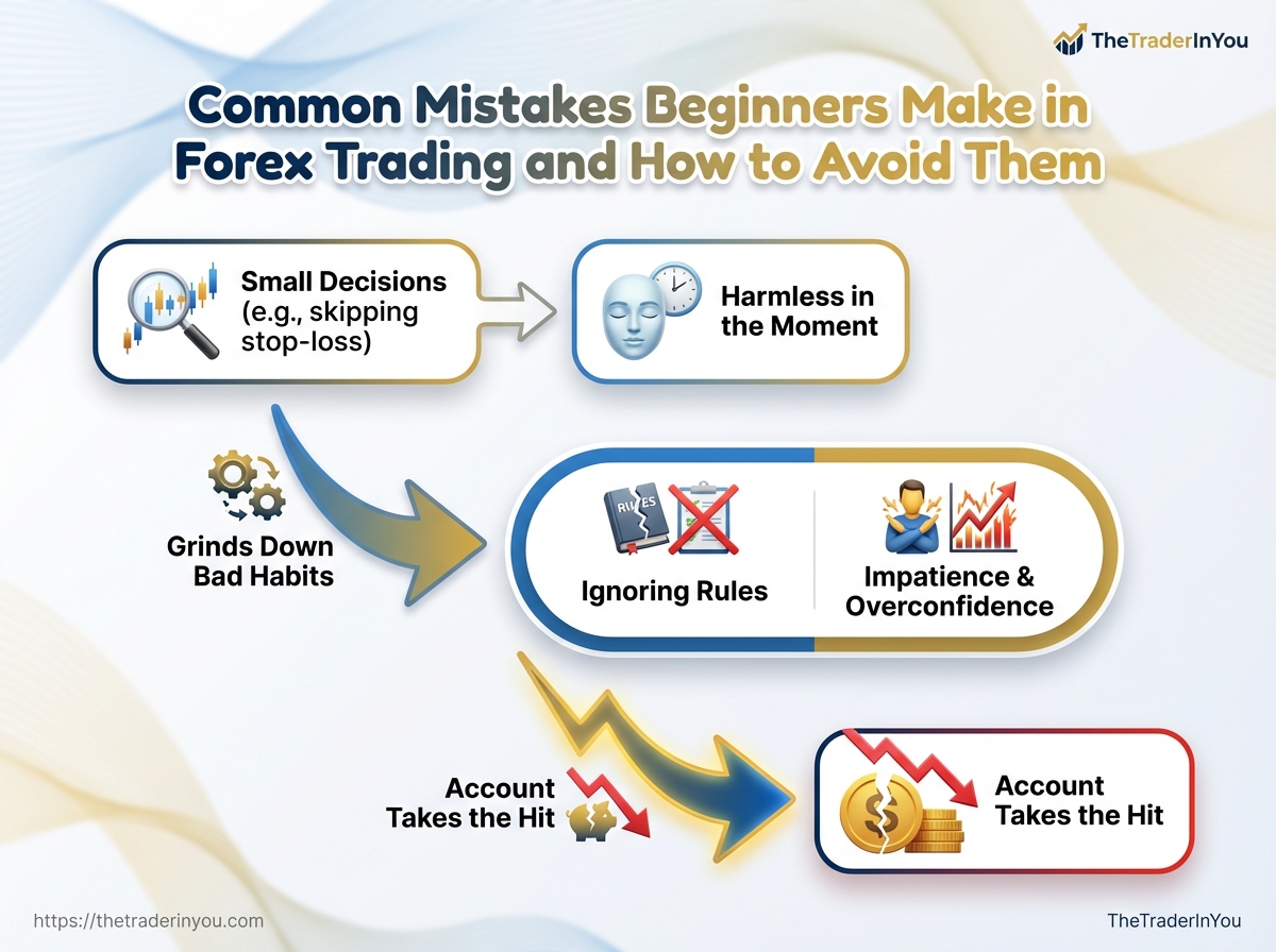 Common Mistakes Beginners Make in Forex Trading and How to Avoid Them 3 Infographic
