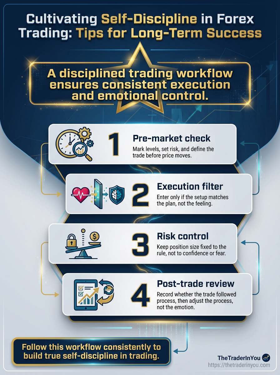 Cultivating Self-Discipline in Forex Trading: Tips for Long-Term Success 3 Infographic