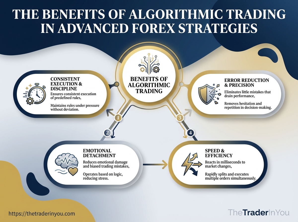 The Benefits of Algorithmic Trading in Advanced Forex Strategies 3 Infographic
