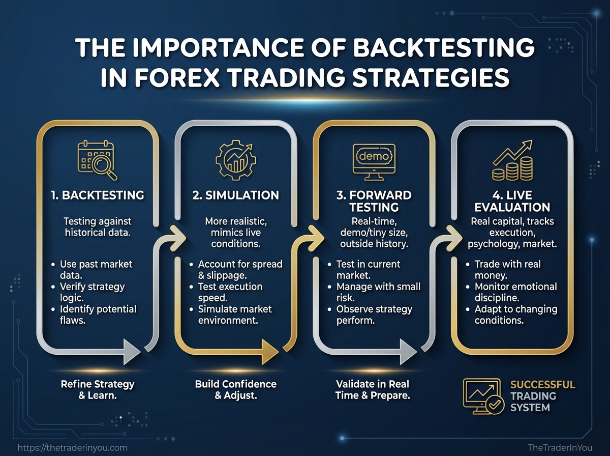 The Importance of Backtesting in Forex Trading Strategies 3 Infographic