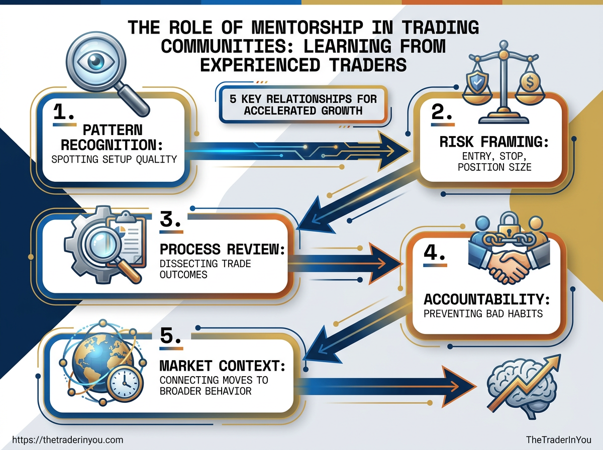 The Role of Mentorship in Trading Communities: Learning from Experienced Traders 3 Infographic