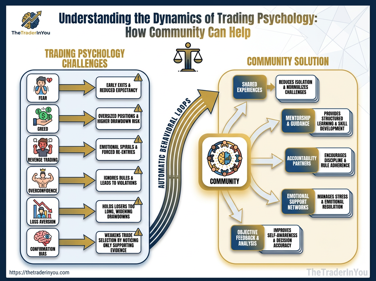 Understanding the Dynamics of Trading Psychology: How Community Can Help 3 Infographic