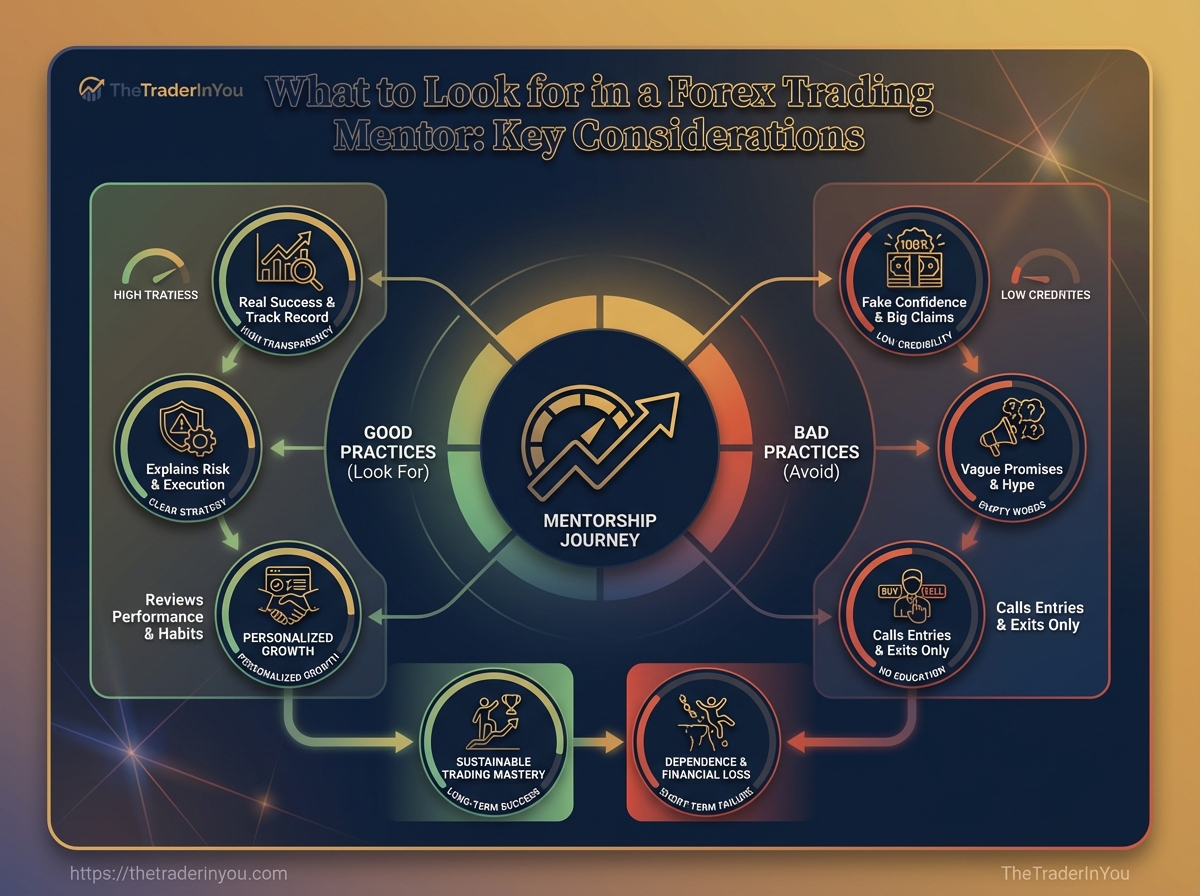 What to Look for in a Forex Trading Mentor: Key Considerations 3 Infographic