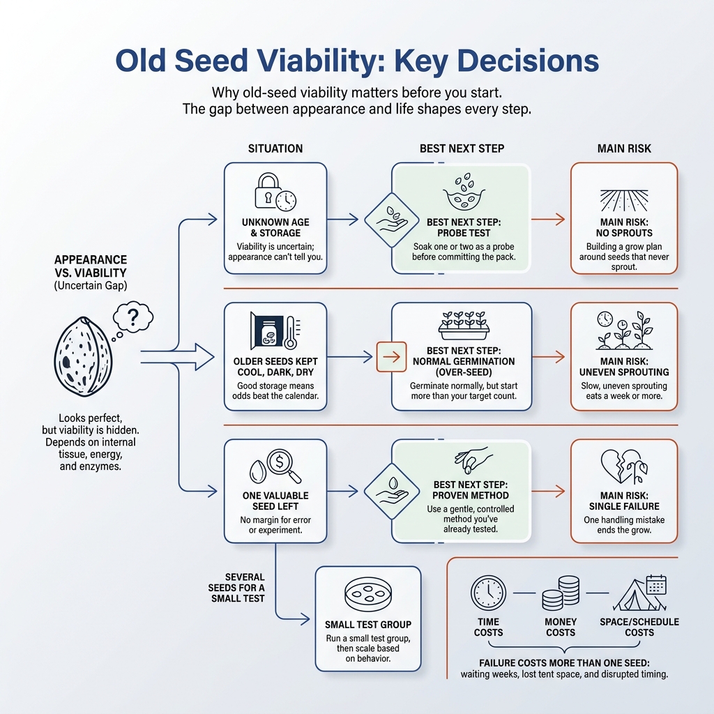 Can you germinate old cannabis seeds